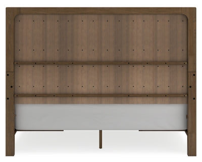 Cabalynn California King Panel Bed with Storage, Dresser and Mirror - B974B13