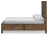 Cabalynn California King Panel Bed with Storage - B974B9