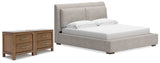 Cabalynn King Upholstered Bed and 2 Nightstands - B974B16