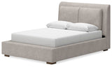 Cabalynn Queen Upholstered Bed, Dresser and Mirror - B974B3