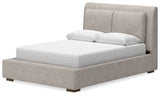Cabalynn Queen Upholstered Bed, Dresser and Mirror - B974B3