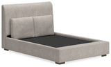 Cabalynn Queen Upholstered Bed, Dresser and Mirror - B974B3