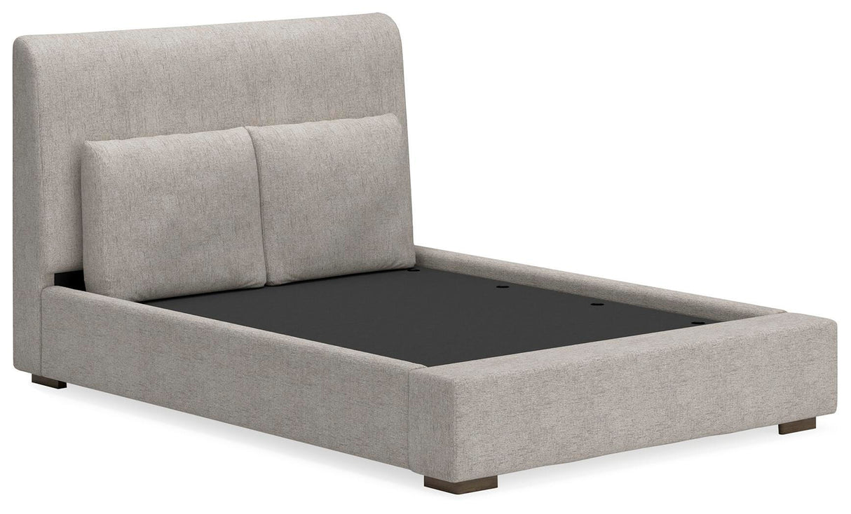 Cabalynn Queen Upholstered Bed, Dresser and Mirror - B974B3
