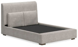 Cabalynn Queen Upholstered Bed, Dresser and Mirror - B974B3