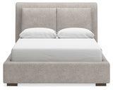Cabalynn Queen Upholstered Bed, Dresser and Mirror - B974B3
