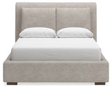 Cabalynn Queen Upholstered Bed, Dresser and Mirror - B974B3