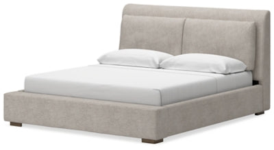 Cabalynn King Upholstered Bed, Dresser and Mirror - B974B10