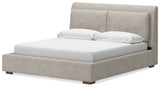 Cabalynn King Upholstered Bed, Dresser and Mirror - B974B10
