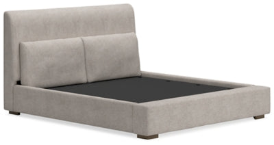 Cabalynn California King Upholstered Bed, Dresser and Mirror - B974B11