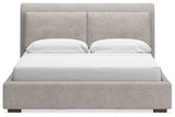 Cabalynn California King Upholstered Bed, Dresser and Mirror - B974B11