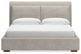 Cabalynn California King Upholstered Bed, Dresser and Mirror - B974B11