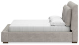 Cabalynn California King Upholstered Bed, Dresser and Mirror - B974B11