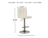 Bellatier Adjustable Height Bar Stool (Set of 2) - D120-230X2