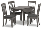 Shullden Dining Table and 4 Chairs - D194D1