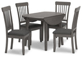 Shullden Dining Table and 4 Chairs - D194D1