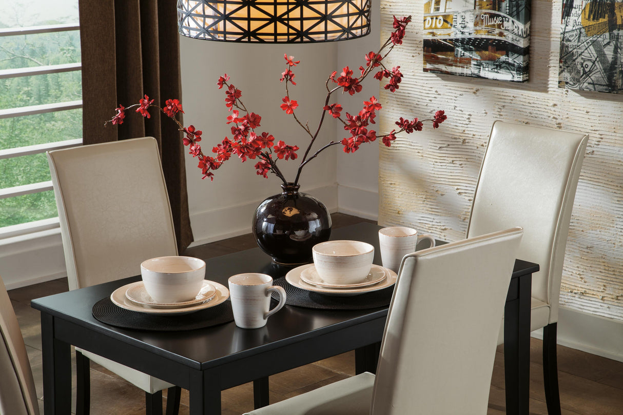 Kimonte Dining Table and 4 Chairs - D250D3