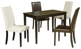 Kimonte Dining Table and 4 Chairs - D250D5