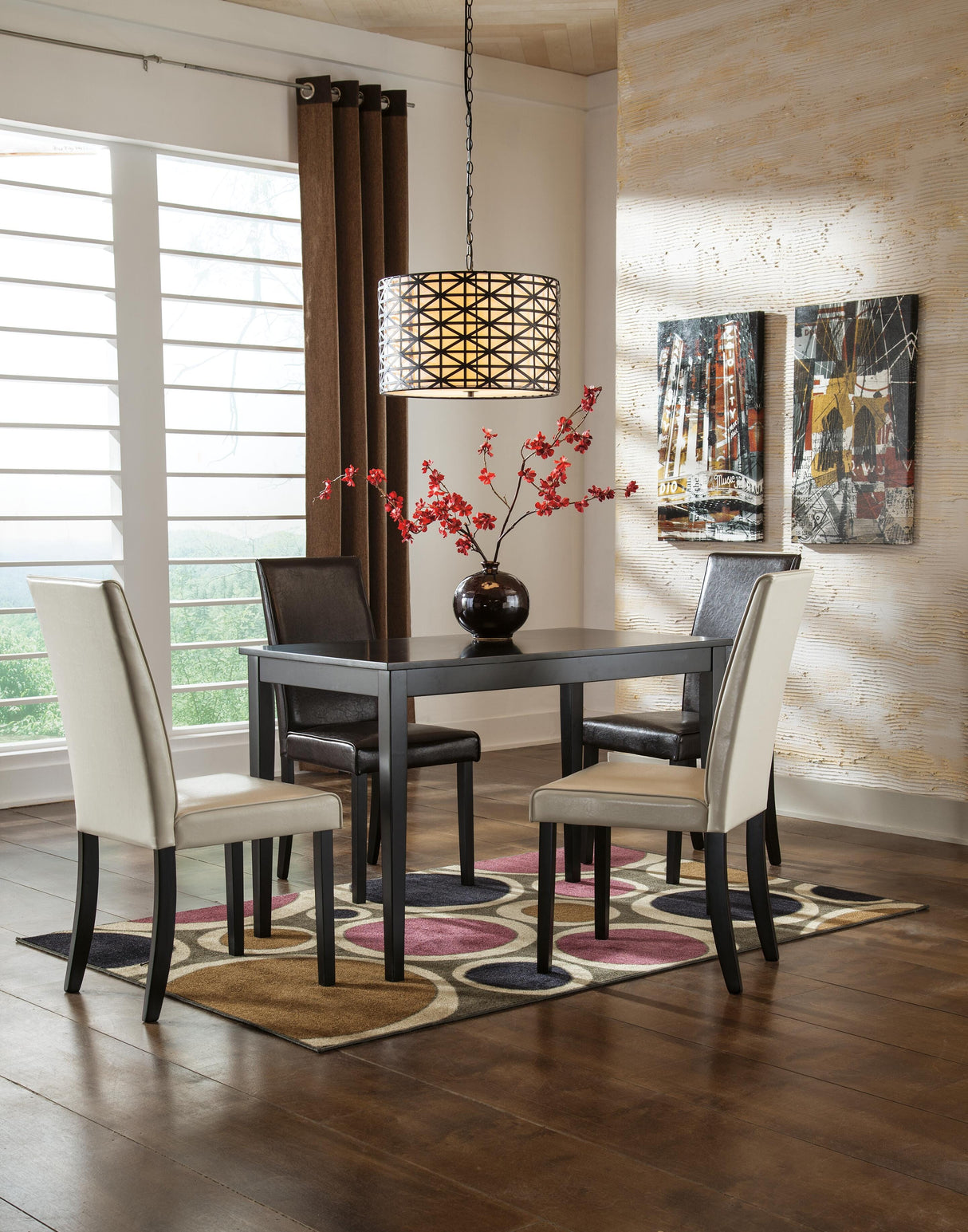 Kimonte Dining Table and 4 Chairs - D250D5