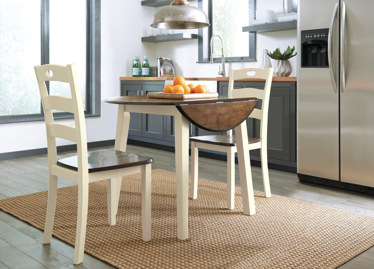 Woodanville Dining Table with 2 Chairs - D335D4