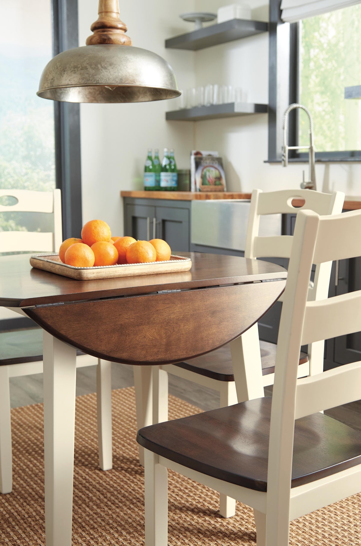 Woodanville Dining Table with 4 Chairs - D335D3