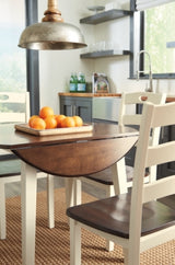Woodanville Dining Table with 4 Chairs - D335D3
