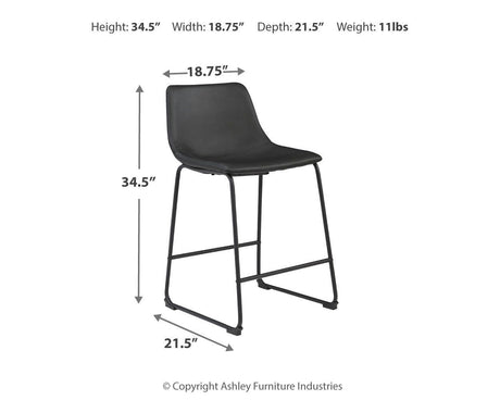 Centiar Counter Height Bar Stool - D372-624