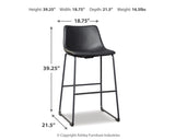Centiar Pub Height Bar Stool (Set of 2) - D372-630X2