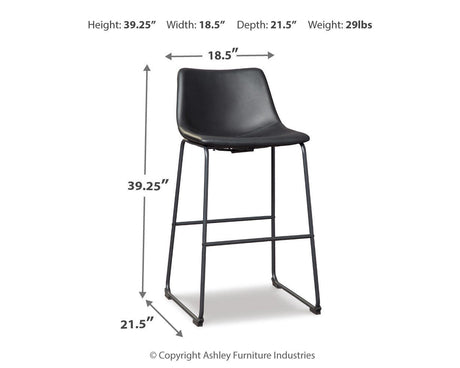 Centiar Pub Height Bar Stool - D372-630
