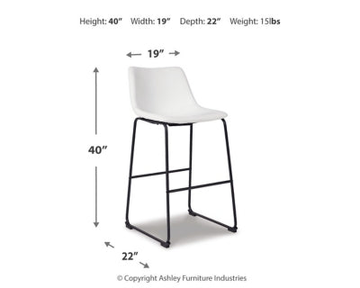 Centiar Pub Height Bar Stool - D372-730