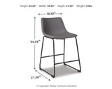 Centiar Counter Height Bar Stool - D372-824