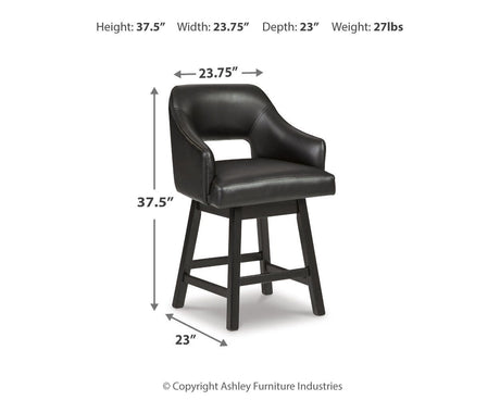 Tallenger Counter Height Bar Stool (Set of 2) - D380-924X2