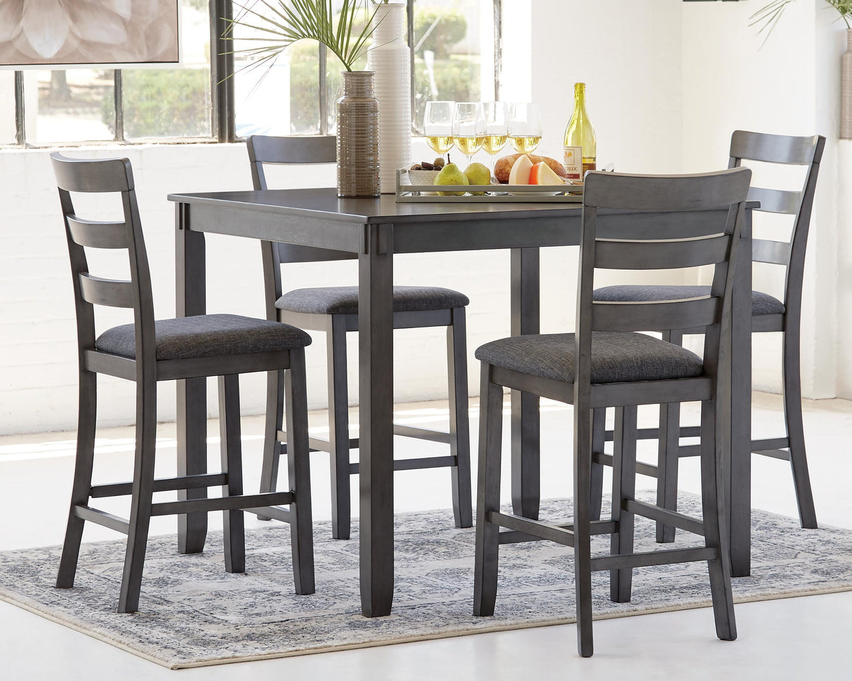 Bridson Counter Height Dining Table and Bar Stools (Set of 5) - D383-223