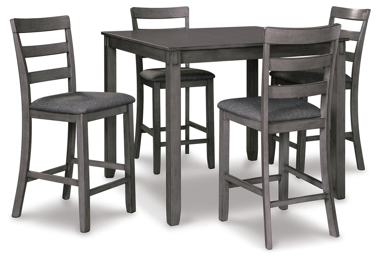 Bridson Counter Height Dining Table and Bar Stools (Set of 5) - D383-223