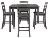 Bridson Counter Height Dining Table and Bar Stools (Set of 5) - D383-223