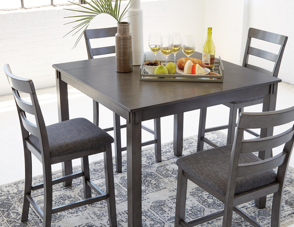 Bridson Counter Height Dining Table and Bar Stools (Set of 5) - D383-223
