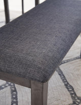 Bridson Dining Table and Chairs with Bench (Set of 6) - D383-325