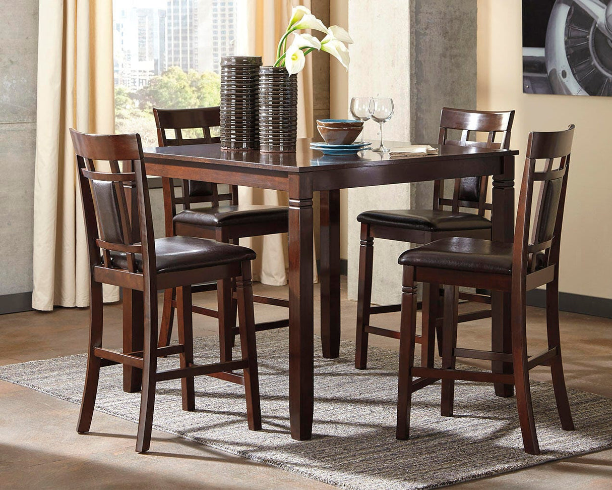 Bennox Counter Height Dining Table and Bar Stools (Set of 5) - D384-223