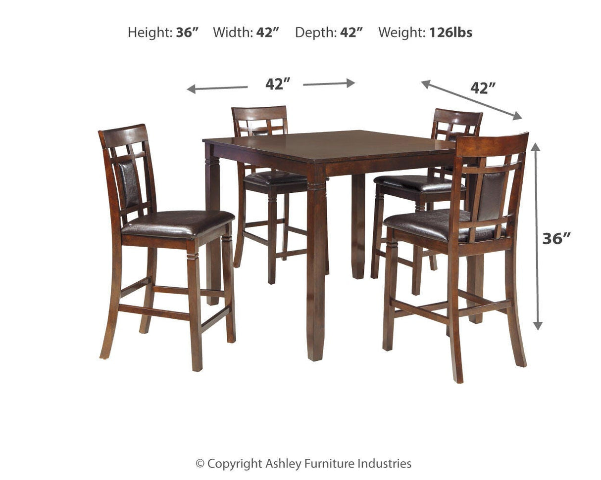 Bennox Counter Height Dining Table and Bar Stools (Set of 5) - D384-223