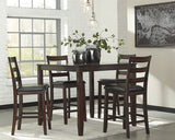 Coviar Counter Height Dining Table and Bar Stools (Set of 5) - D385-223