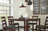 Coviar Counter Height Dining Table and Bar Stools (Set of 5) - D385-223
