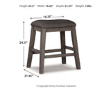 Caitbrook Counter Height Upholstered Bar Stool - D388-024