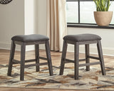 Caitbrook Counter Height Upholstered Bar Stool (Set of 2) - D388-024X2