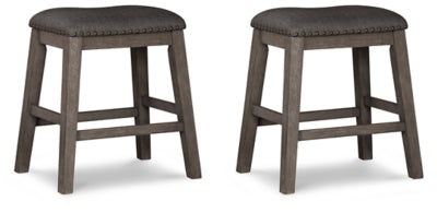 Caitbrook Counter Height Upholstered Bar Stool (Set of 2) - D388-024X2