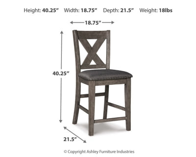Caitbrook Counter Height Dining Table and 4 Barstools - D388D2