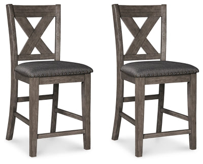 Caitbrook Counter Height Dining Table and 2 Barstools - D388D5