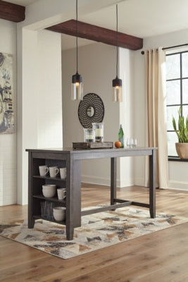 Caitbrook Counter Height Dining Table and 4 Barstools - D388D1