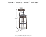 Caitbrook Bar Height Bar Stool - D388-230