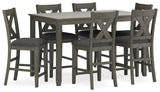 Caitbrook Counter Height Dining Table and Bar Stools (Set of 7) - D388-423