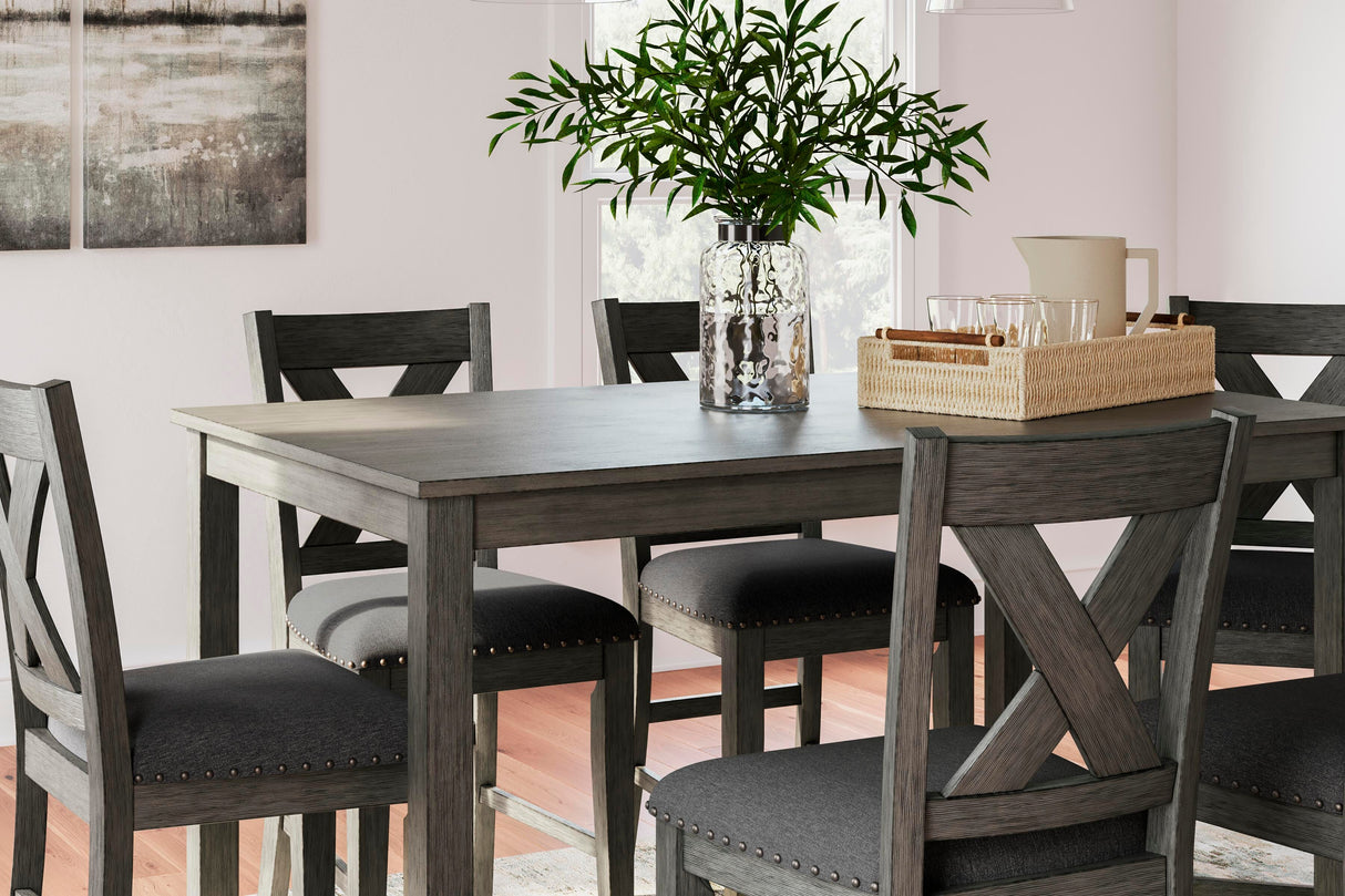 Caitbrook Counter Height Dining Table and Bar Stools (Set of 7) - D388-423