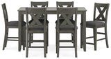 Caitbrook Counter Height Dining Table and Bar Stools (Set of 7) - D388-423